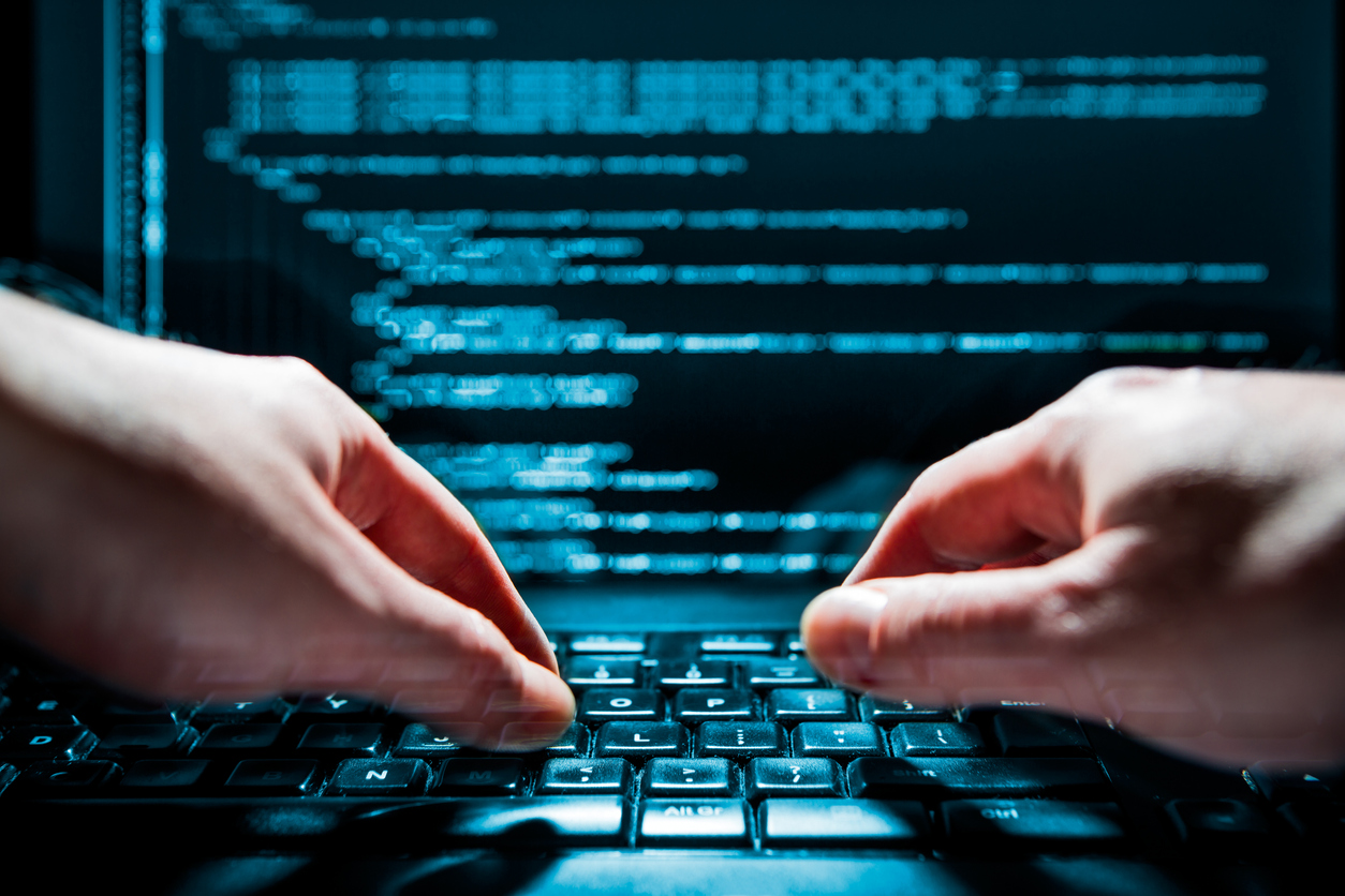 hands typing